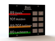 Model AWK-108 Bus Sign