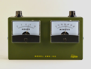 Model AWK-105 Analog Voltmeter Clock